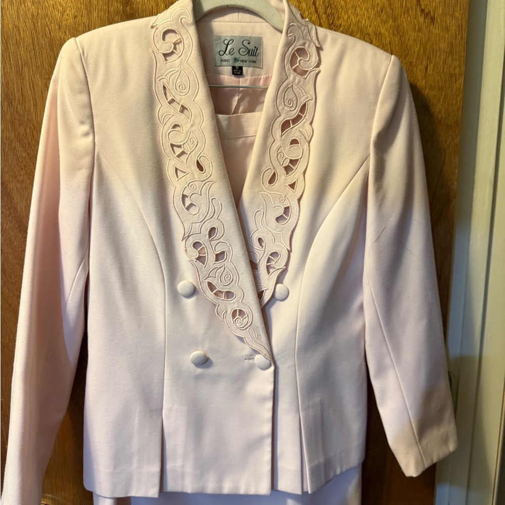 Le Suit Women's Blush Double-Breasted Blazer